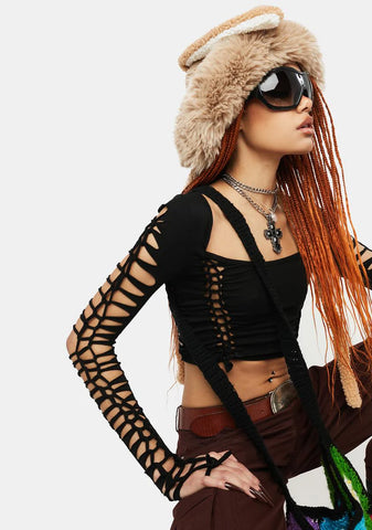 Beware Of Fairies Cut-Out Top