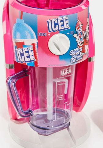 Icee Shaved Ice Machine With Syrup And Cups