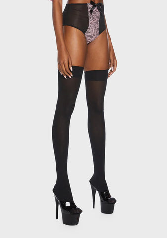 x Bettie Page Elsie Lace High-Waisted Brief