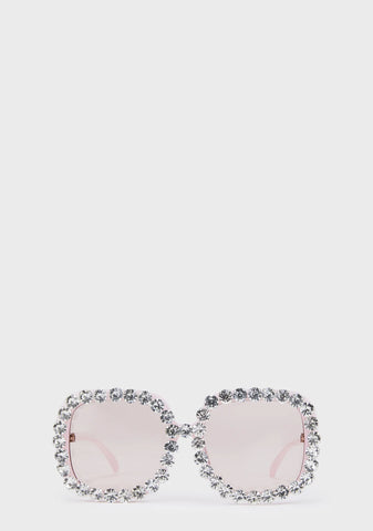 Retro Revival Rhinestone Sunglasses