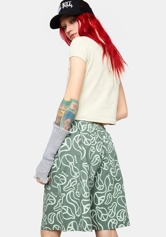 Sage Groovy Wide Shorts