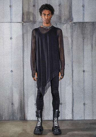 Snare Asymmetric Longline Mesh Top