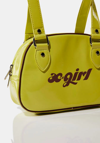 Yellow Mini Boston Bag