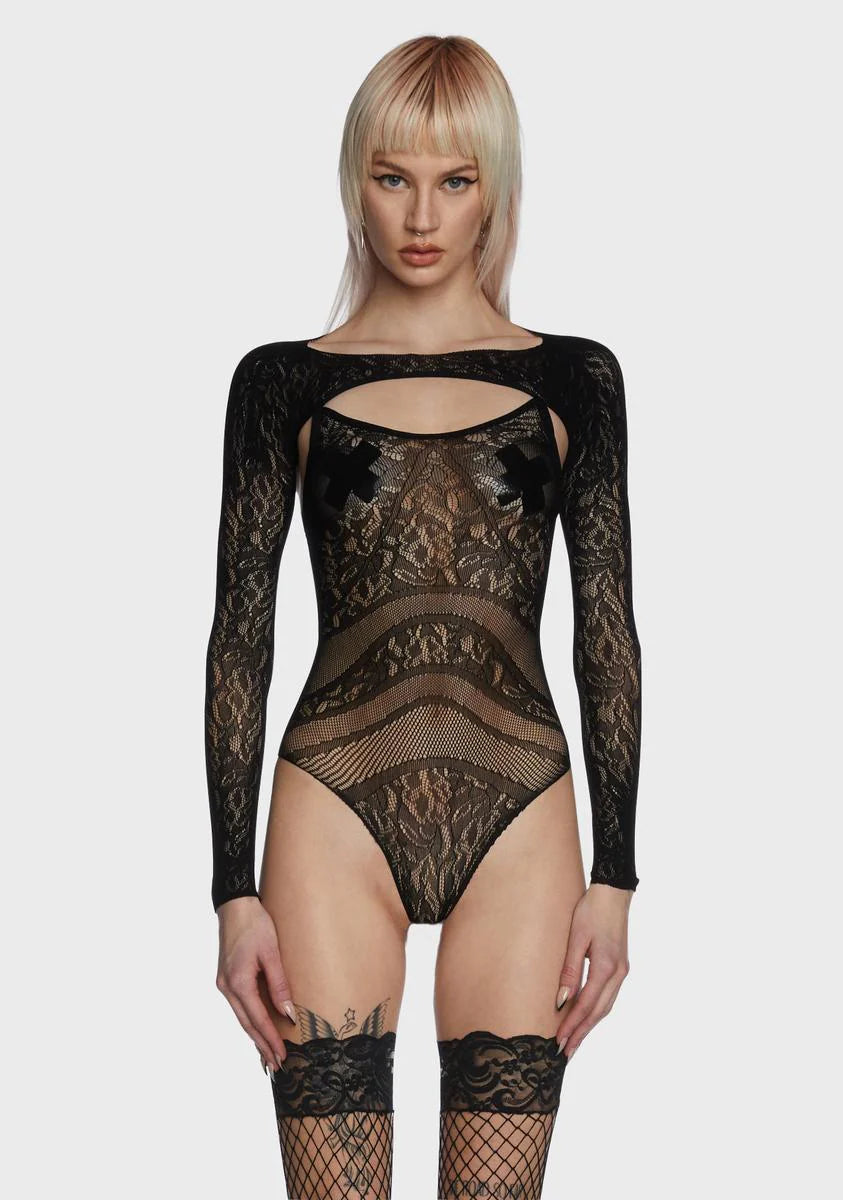 Don't Get Attached Sheer Bodysuit