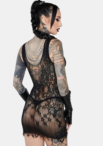 Sparks Fly Fishnet Chemise