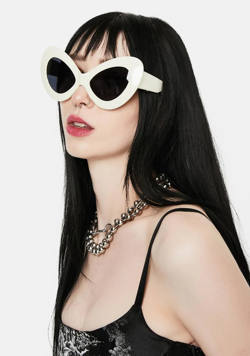 Jetz Bone Cat Eye Sunglasses
