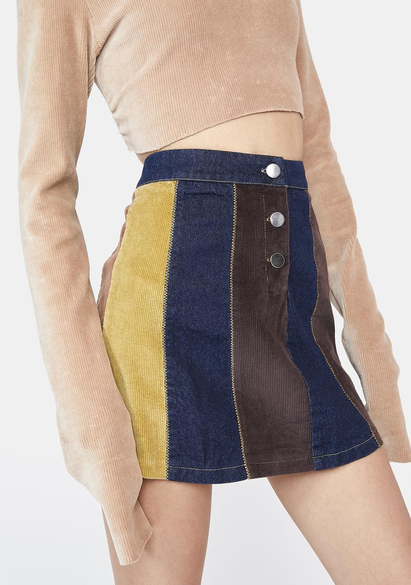 The Peace Train Mini Skirt