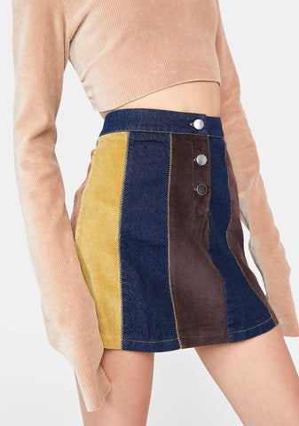 The Peace Train Mini Skirt