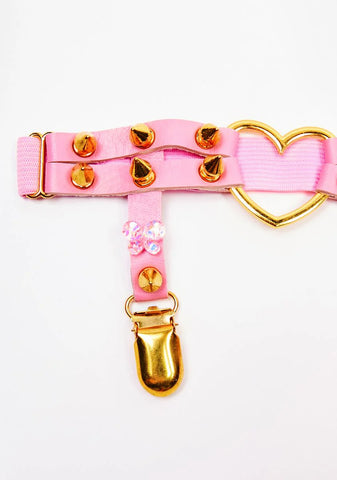 Love Me Harder Spiked Garters