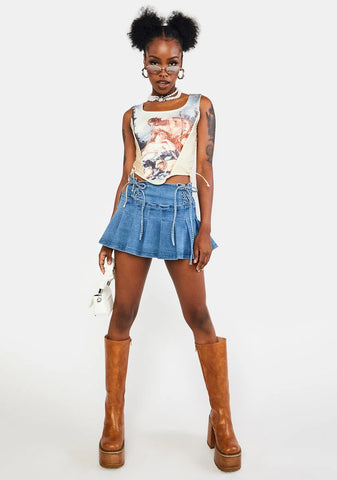 Renaissance Corset Crop Top