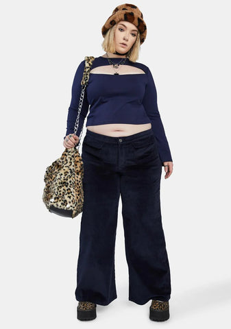 Plus Berry Keep Your Cool Long Sleeve Top