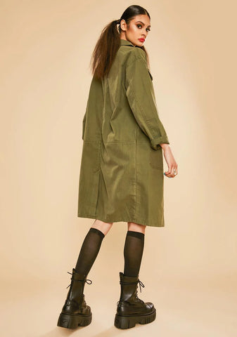 Master In Disguise Twill Military Jacket