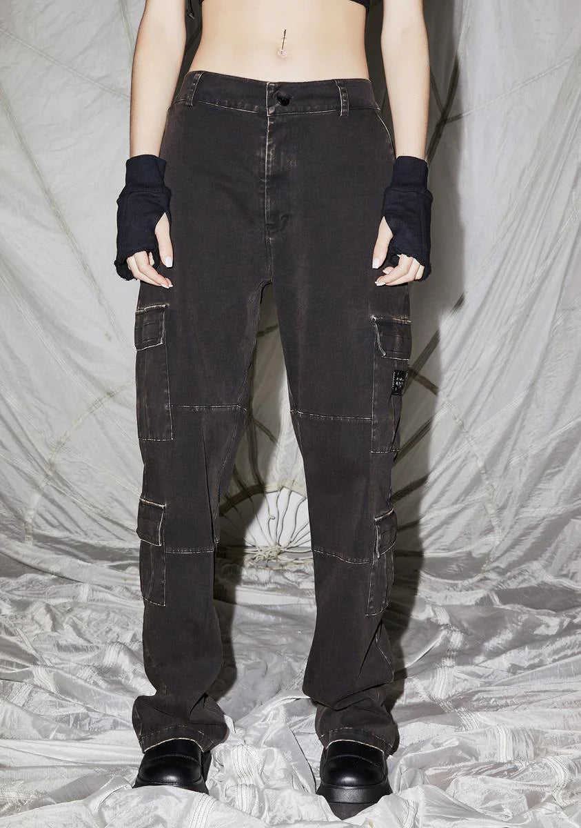 Reverb Unisex Washed Cargo Pants