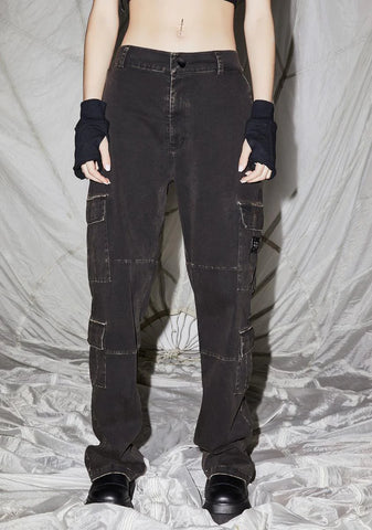 Reverb Unisex Washed Cargo Pants