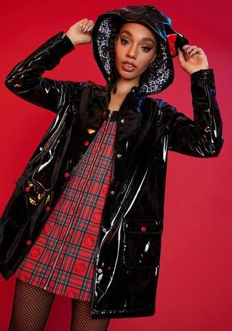 Rain On Ur Parade Button Up Raincoat