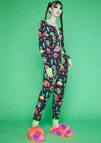 Alien Friends Thermal Onesie