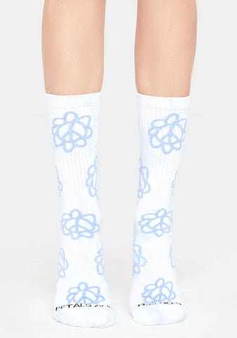 Peace & Petals Tie Dye Socks