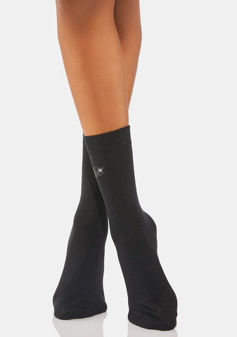 Angelic Diamante Socks