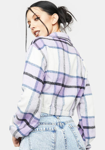 Wink And Smile Plaid Jacket