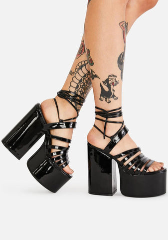 Caught Up Platform Heels
