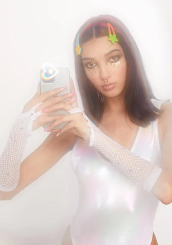 Clear Heart Effect Diffraction Glasses