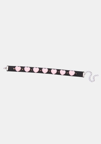 Warm Fuzzies Heart Choker