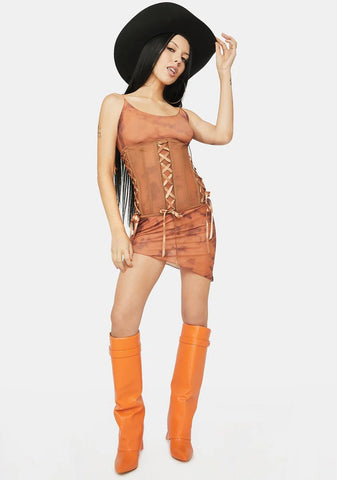 Sand Think Of Me Corset Top