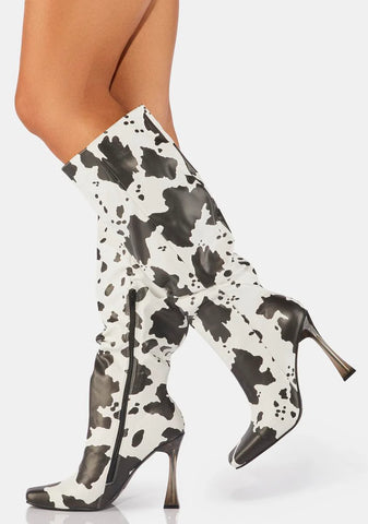 View From Here Knee High Boots