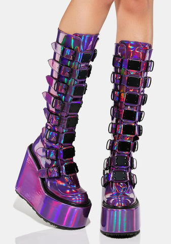 Swing-815 Platform Knee High Boots