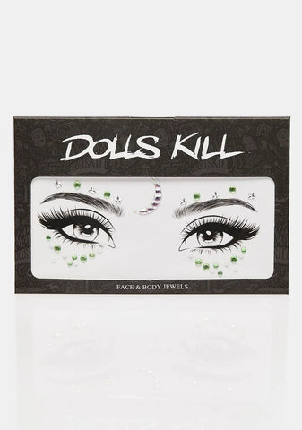 Green Star & Moon Face Gems