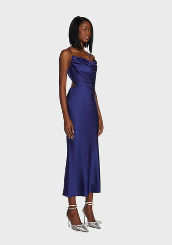Navy Like A Glove Midi Dress