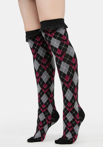 Bat To School Knee-High Socks
