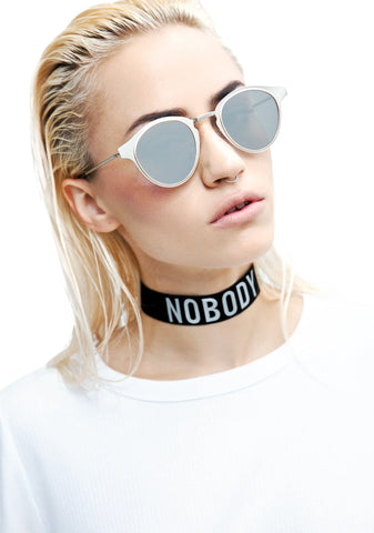 Silver Warp Sunglasses