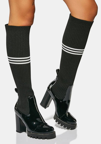 Stuck On You Chunky Boots