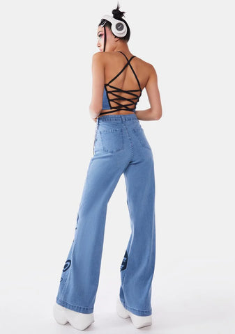 Mission Impuffable Wide Leg Jeans