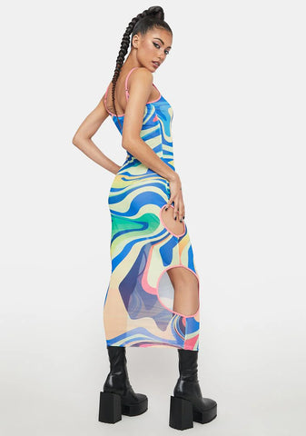 Sky Forward It Swirl Maxi Dress