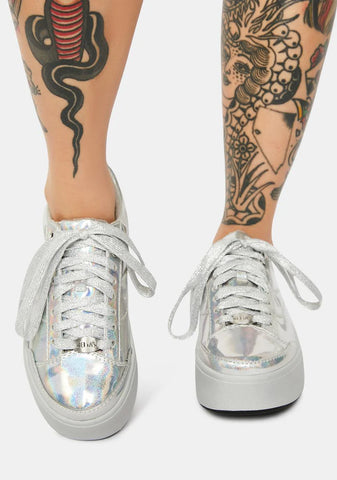 Reindeer Games Holographic Platform Sneakers