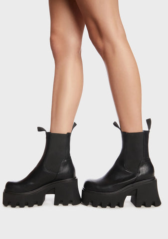 Wipe Out Chunky Platform Ankle Boots