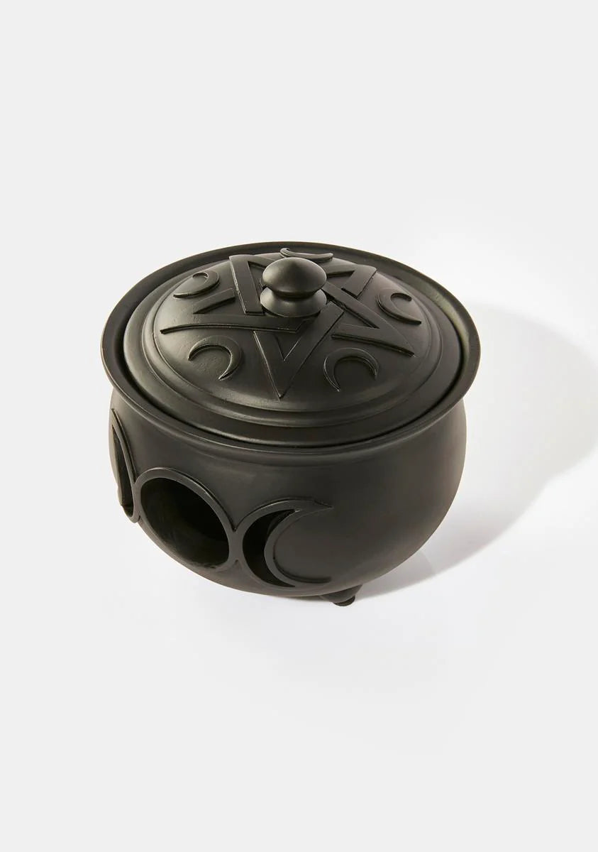 Triple Moon Cauldron Pot
