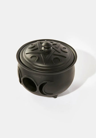 Triple Moon Cauldron Pot