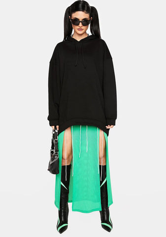 Wicked Can't Be Bothered Hoodie Dress