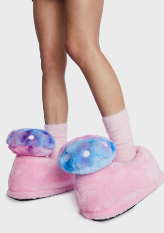 Totally Trippin' Mushroom Slippers