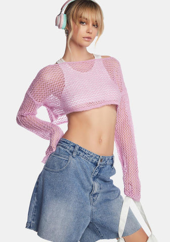 Sweet As Can Be Cropped Sweater