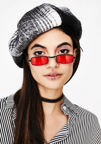 Street Smartie Plaid Beret