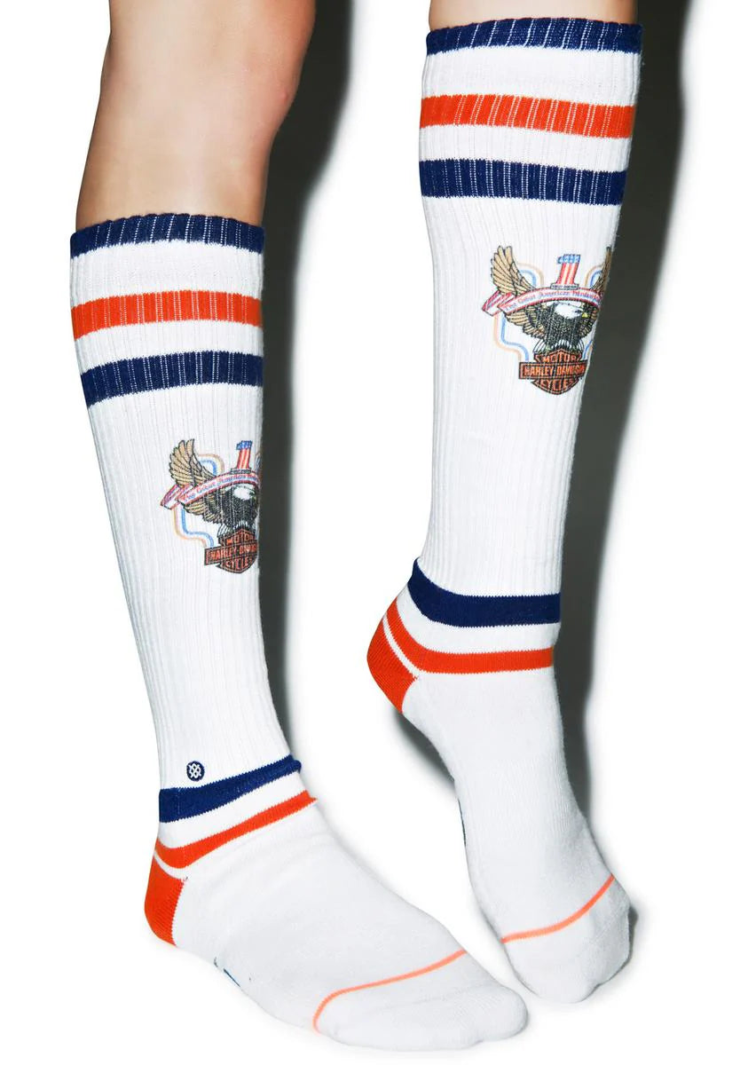 x Harley Davidson Historic Knee High Socks