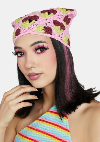 Vineyard Picnic Crochet Bandana