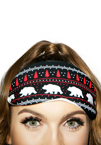 Alaska Bears Eyemask - Black