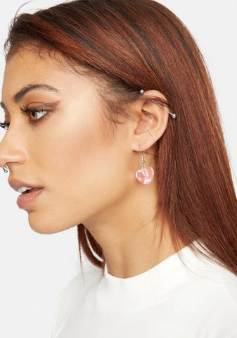 Blush Admit My Feelings Heart Earrings