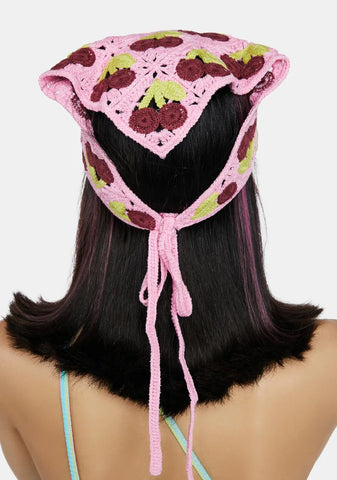 Vineyard Picnic Crochet Bandana