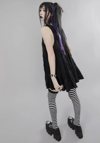 Martyr Me Skull Striped Sweater Dress